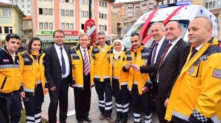 Başkan, Ambulans Dağıtım T&ouml;renine Katıldı
