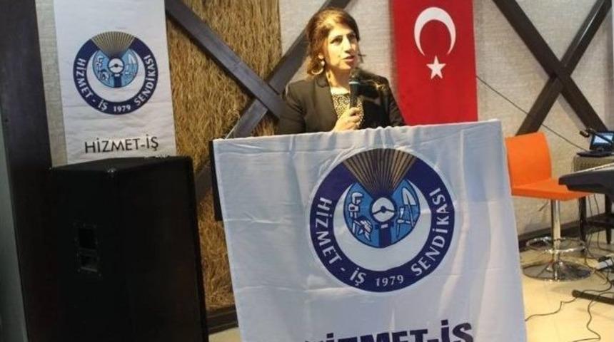 Hizmet İş Kadına Şiddete Dikkat &Ccedil;ekti