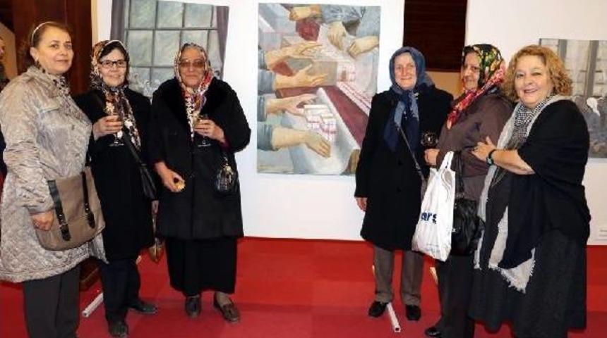 Samsun'da 'kadın Elinde T&uuml;t&uuml;n' Konulu Resim Sergisi A&ccedil;ıldı