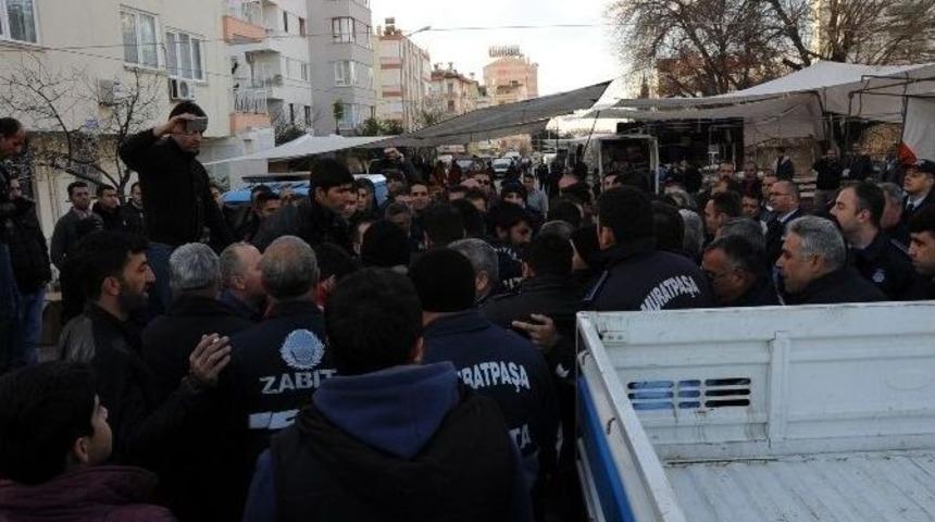 Sosyete Pazarında Zabıta-pazarcı Gerginliği