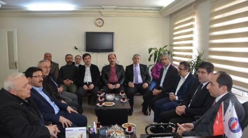 Rekt&ouml;r Alkan&rsquo;dan Ak Parti Ve Sendikalara Ziyaret