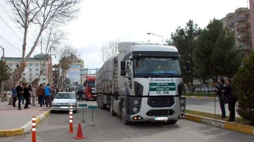 Adıyaman&rsquo;dan Suriye&rsquo;ye &Uuml;&ccedil; Tır Dolusu Yardım
