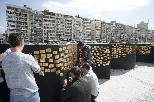 İzmir’de Acıyı Temsil Eden ’utanç’ Duvarı