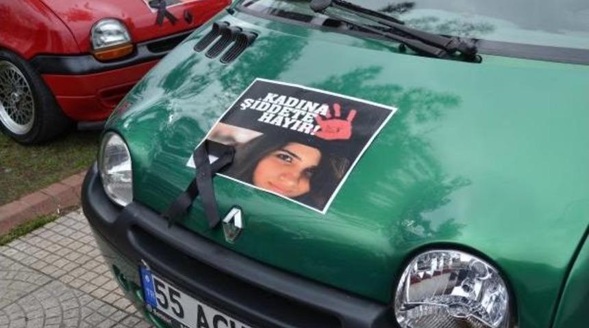 Kadına Şiddete  &lsquo;Dur&rsquo; Demek I&ccedil;in Otomobilleriyle Mesaj Verdiler