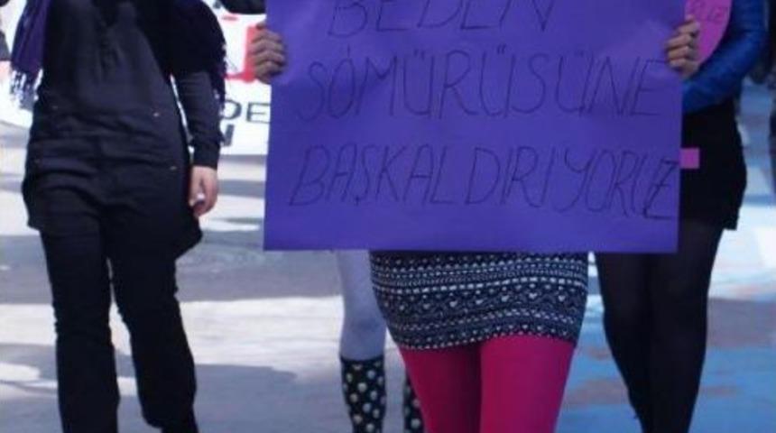 Bolu'da Kadınlar Şiddete Karşı Y&uuml;r&uuml;d&uuml;