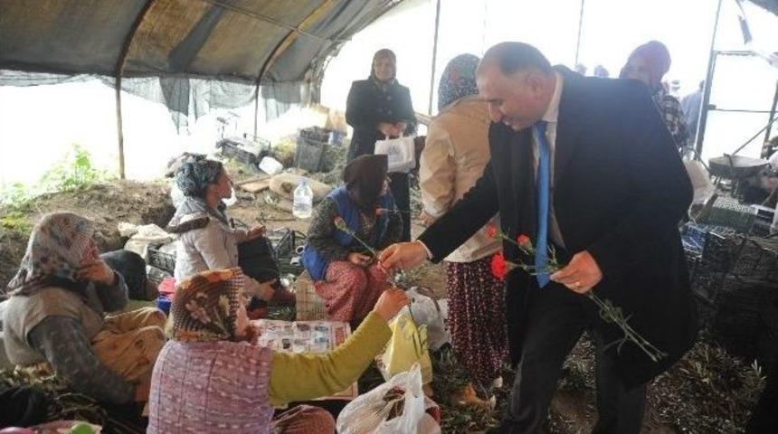 Başkan &Ccedil;ağlayan, Seralardaki Kadınları Unutmadı