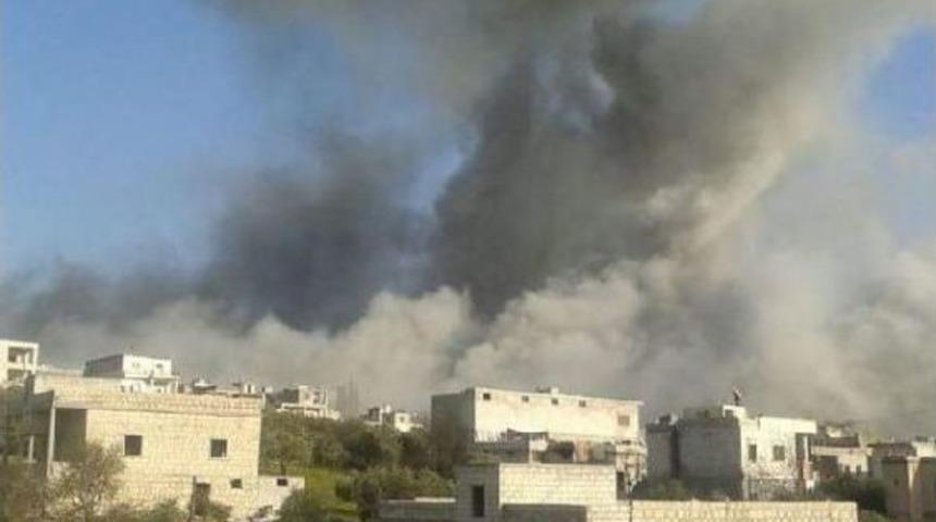 Suriye'nin Atme Kasabası Bombalandı (2)