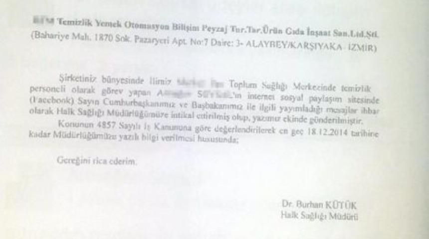 Temizlik Iş&ccedil;isi 'gizli' Damgalı Talimatla Işten &Ccedil;ıkartıldı