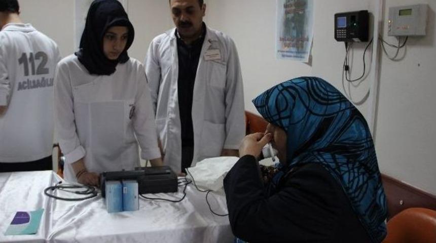 Hastaneye Gelenlere Solunum Testi Yapıldı