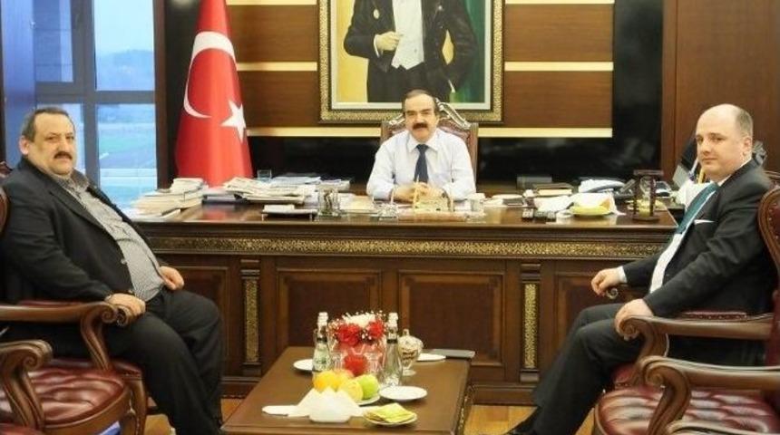 Cihan Sara&ccedil;&rsquo;tan Vali Coş&rsquo;a Ziyaret