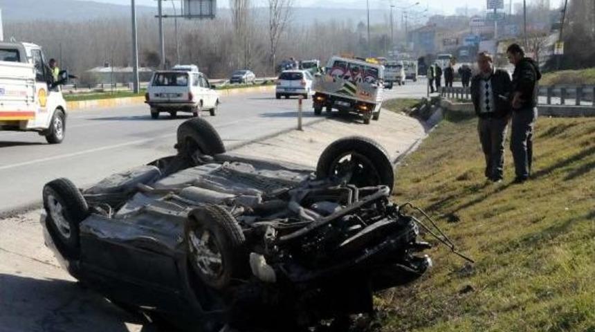 180 Metre Ters S&uuml;r&uuml;klenen Ara&ccedil;tan Hafif Sıyrıklarla &Ccedil;ıktı