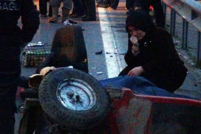 Aracına Otomobil &Ccedil;arpan Engelli &Ouml;ld&uuml; 1