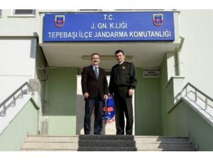 Başkan Ataç’ın İlçe Jandarma Komutanlığı Ziyareti