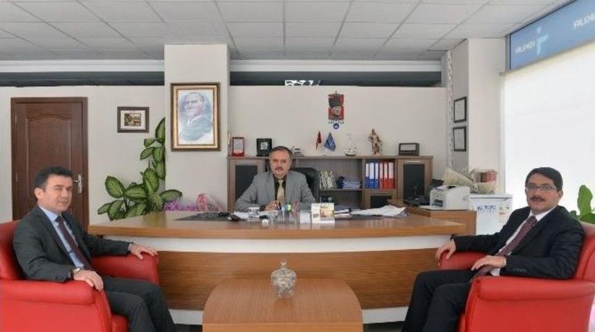 Başkan &Ouml;mer Faruk &Ccedil;elik&rsquo;ten İşkur&rsquo;a Ziyaret