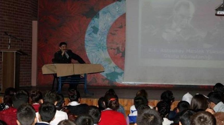 Silopi'de Ortaokul &Ouml;ğrencilerine Askeri Lise Tanıtımı