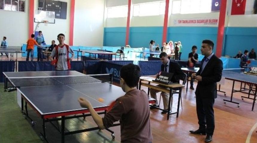 Sason&rsquo;da Okul Turnuvaları Masa Tenisi İle Start Aldı