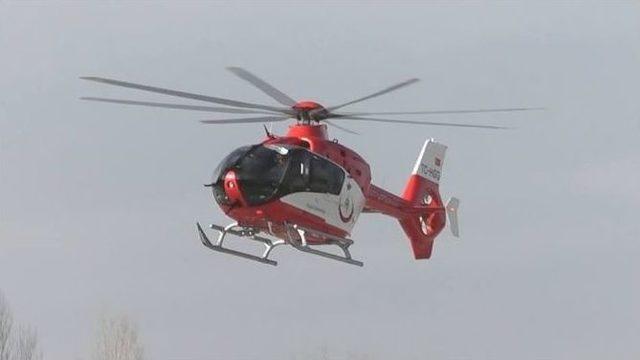 Hava Ambulansı Zat&uuml;rre Hastası İ&ccedil;in Havalandı 1