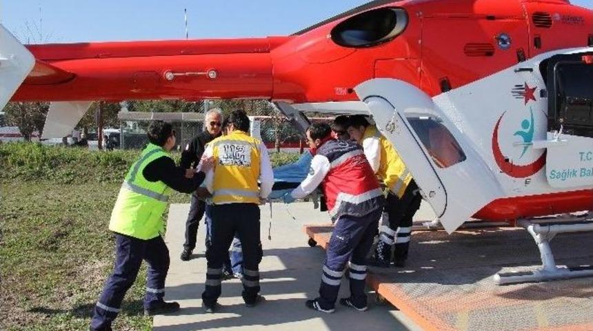 Yeşil Kartlı Hastaya Ambulans Helikopter