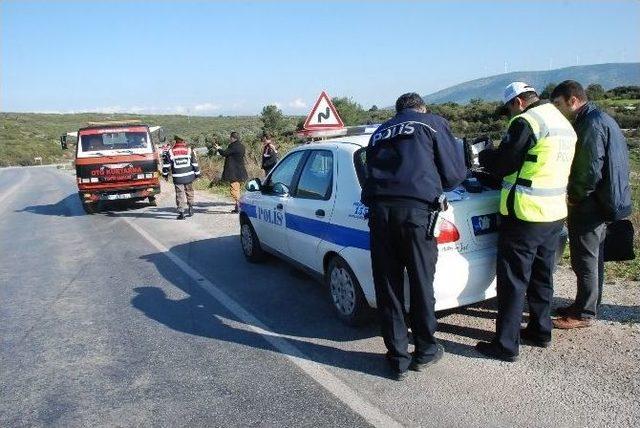 Uçuruma Düşen Sürücü Yara Almadan Kurtuldu