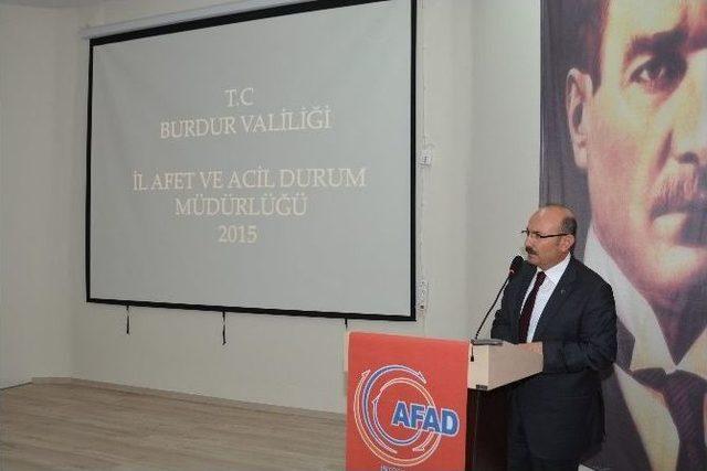 Burdur’da Afet Müdahale Toplantısı Yapıldı