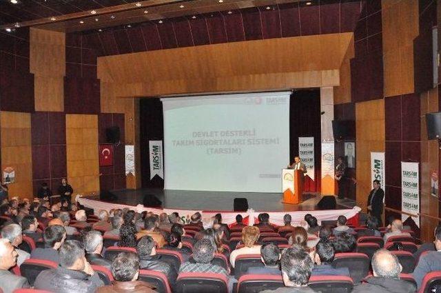 Tunceli’de Tarım Sigortaları Bilgilendirme Toplantısı