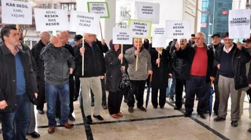 K&ouml;yl&uuml;lerden Taş Ocağı Tepkisi