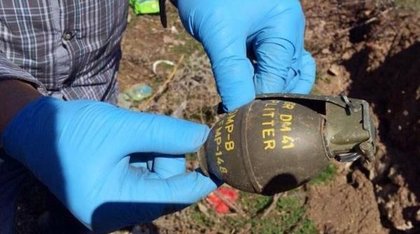 Şarkikaraağa&ccedil;'ta El Bombası Ve Patlayıcı Bulundu