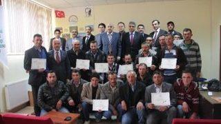 Sürü Yöneticisi Kursunu Tamamlayanlara Sertifikaları Verildi