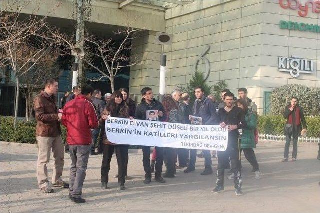 Dev-genç Tekirdağ Şubesi Berkin Elvan’ı Oturarak Andı