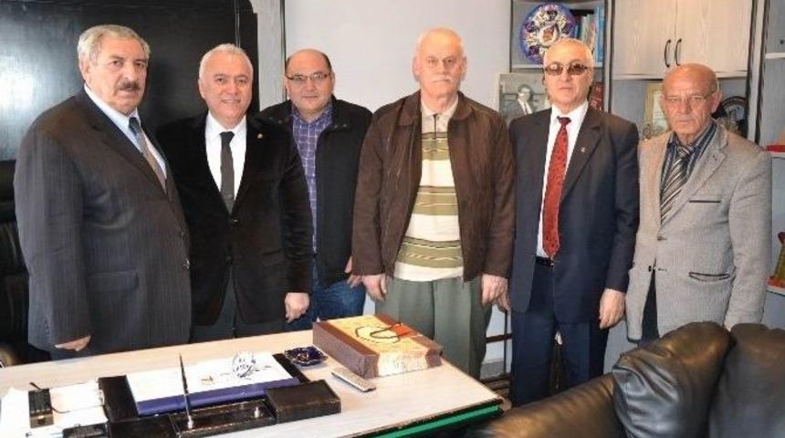 Ak Parti Milletvekili Aday Adayı &Uuml;nsal&rsquo;dan Şof&ouml;rler Ve Otomobilciler Odası Başkanı Ateş&rsquo;e Ziyaret