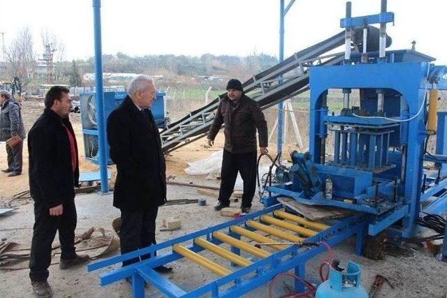 Lapseki Belediyesi Kendi Parke Taşını Üretecek