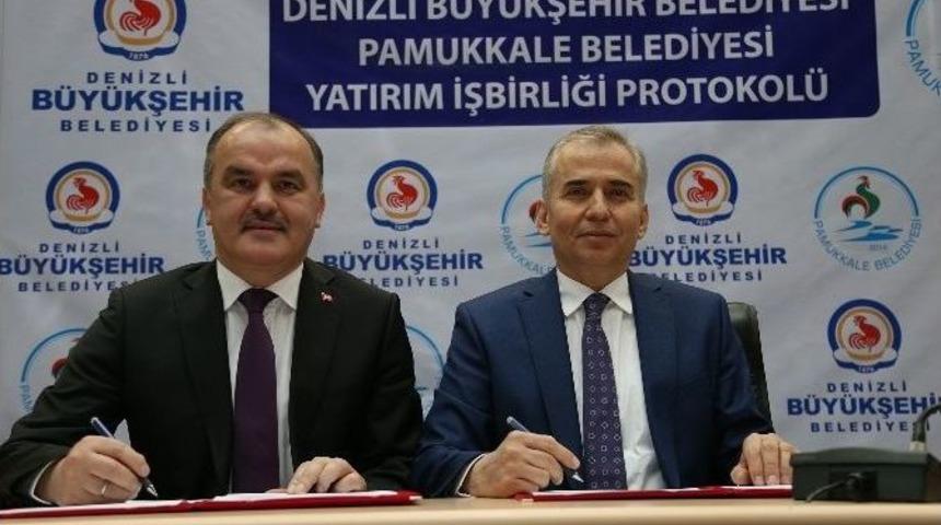 B&uuml;y&uuml;kşehir Ve Pamukkale Belediyesi Arasında "yatırım İşbirliği" Protokol&uuml;