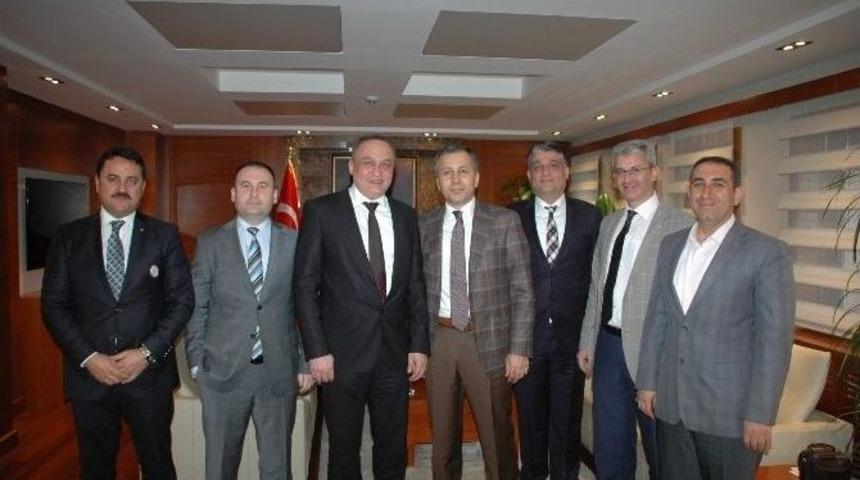 İnşaat M&uuml;hendisleri Odası Gaziantep Valisi Ali Yerlikaya&rsquo;yı Ziyaret Etti.