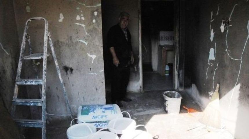 Otistik &Ccedil;ocuğun Yaktığı Eve Belediye&rsquo;den Yardım Eli