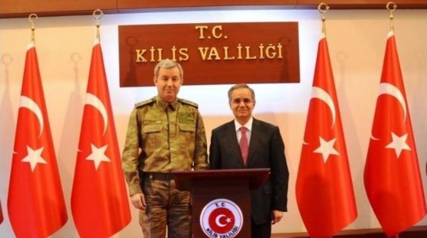 T&uuml;mgeneral İbrahim Aydın, Vali Tapsız&rsquo;ı Ziyaret Etti