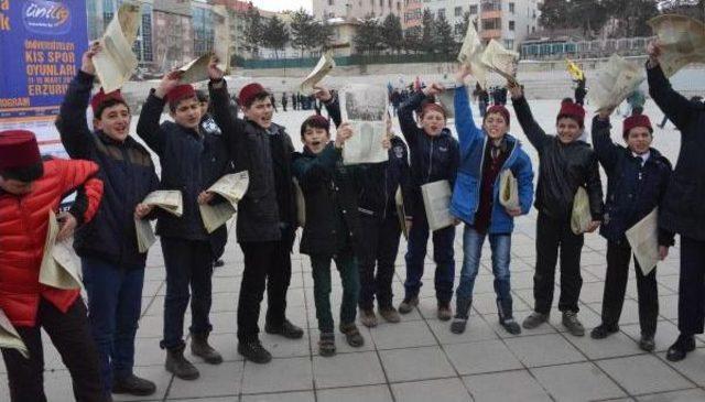 Erzurum'da Kurtuluş Coşkusundan Renkli Görüntüler