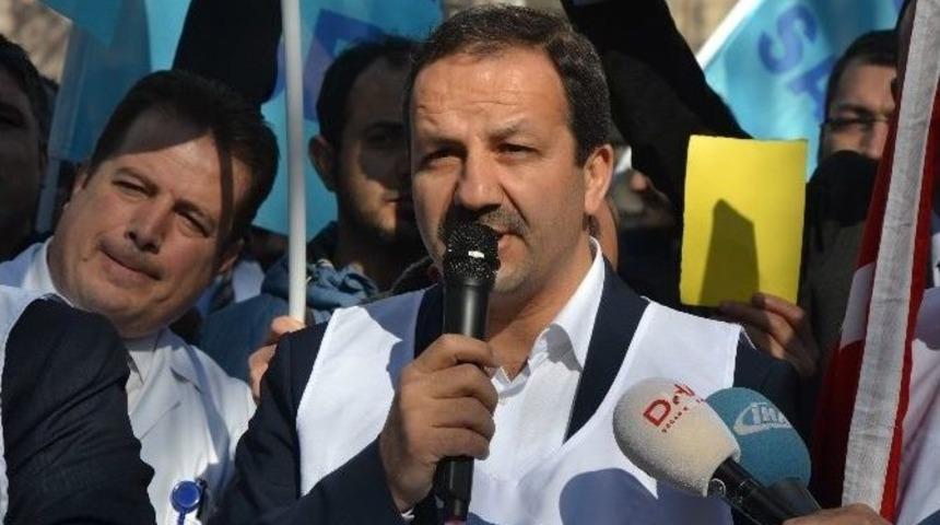 Sağlık-sen &Ccedil;alışanları Sosyal Haklarının İyileştirilmesini İstedi