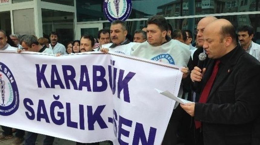 Sağlık &Ccedil;alışanlarından Eylem