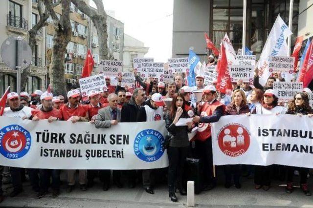 Türk Sağlık-Sen'den  Sağlık Müdürlüğü Önünde Eylem