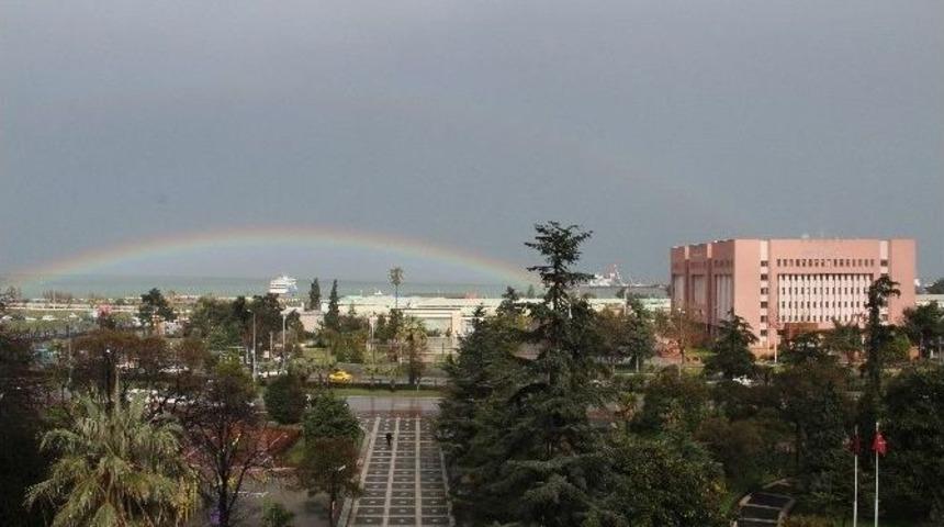 Samsun&rsquo;da G&ouml;kkuşağı G&uuml;zelliği