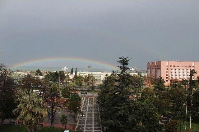 Samsun’da Gökkuşağı Güzelliği