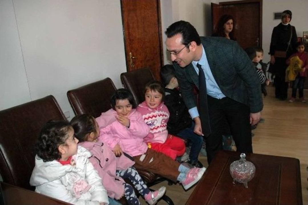 &Ouml;ğrencilerden Kaymakam Koyuncu&rsquo;ya Ziyaret