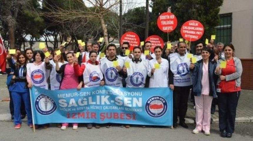 Sağlık&ccedil;ılardan Sağlık Bakanlığı&rsquo;na Sarı Kart