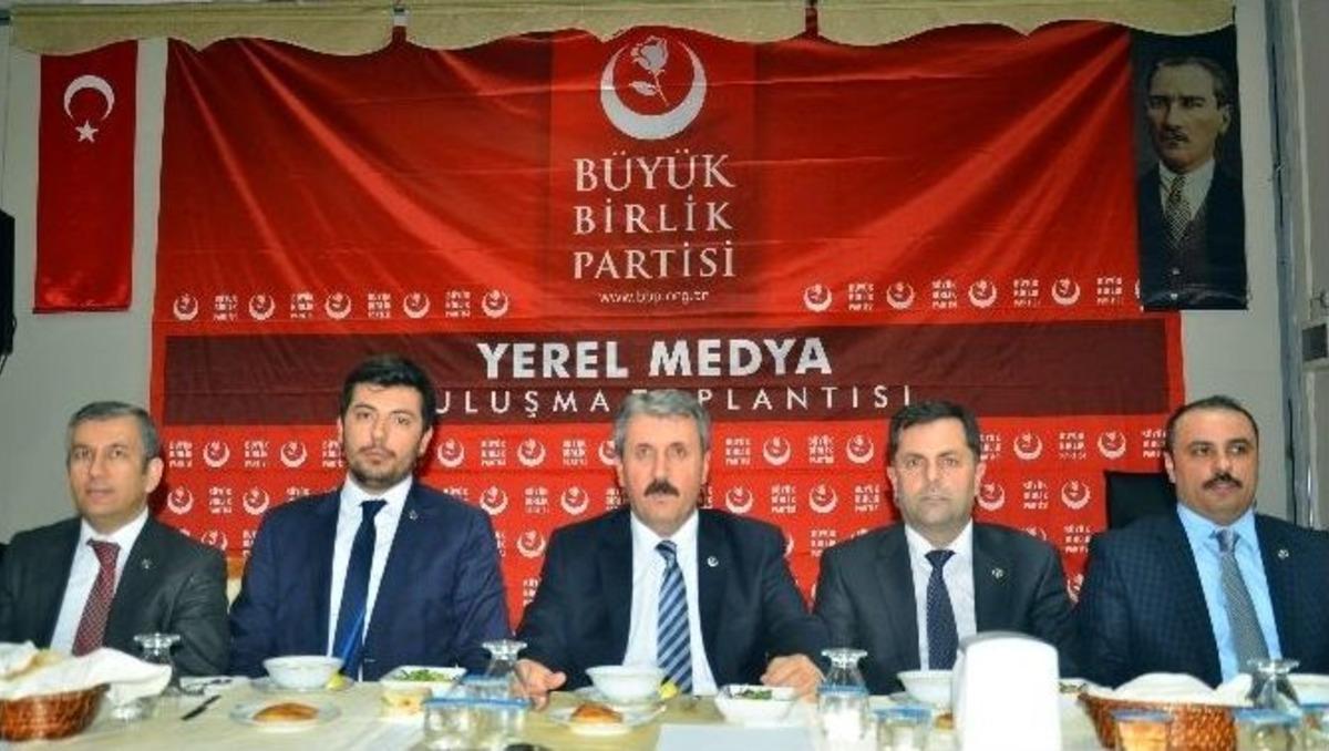 Bbp Genel Başkanı Destici Basın Mensuplarıyla Buluştu