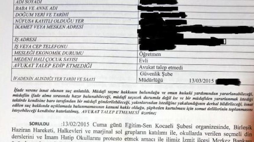 Kocaeli'de 29 Eğitimciye "cumhurbaşkanına Hakaret" Iddiasıyla Soruşturma