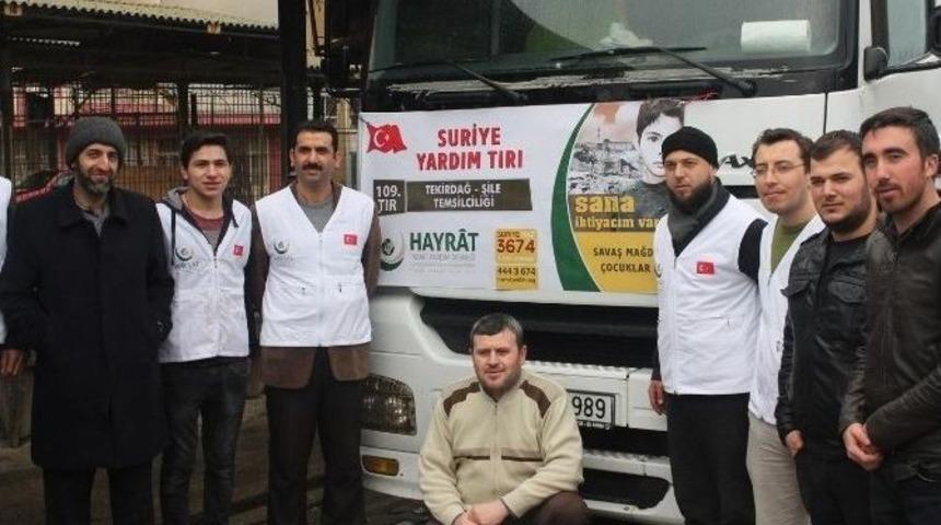 Tekirdağlılardan Suriyelilere Yardım Eli