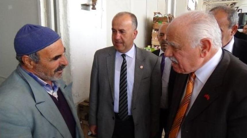 Mhp İl Teşkilatı&rsquo;ndan Sebze Hali&rsquo;ne Ziyaret