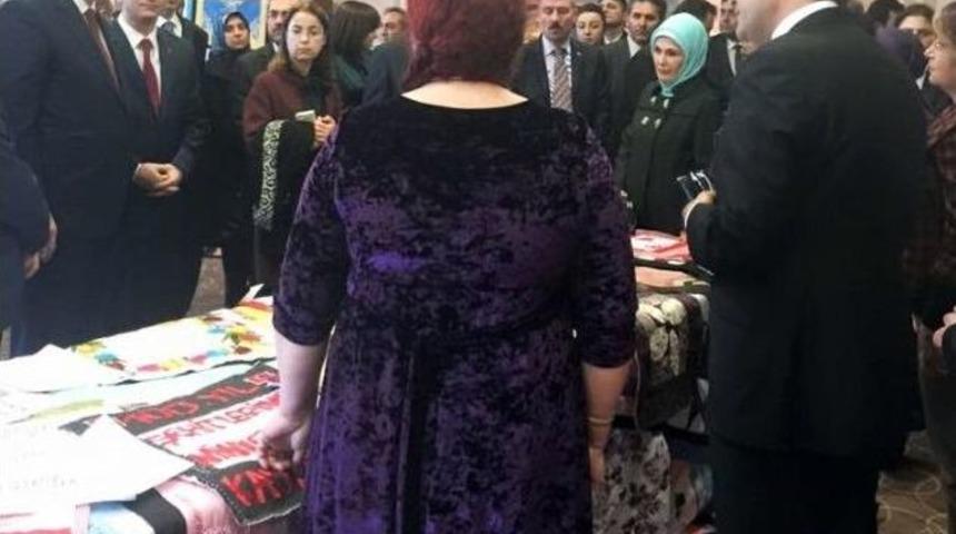 Cumhurbaşkanı Erdoğan 100. Yıl Anı Yorganı &Ccedil;alışmalarını Ziyaret Etti