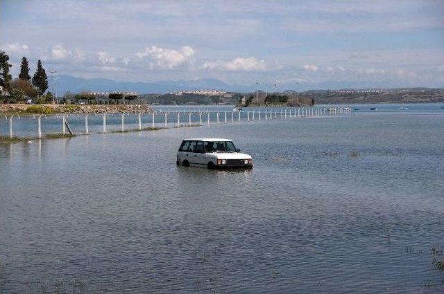 Barajda Suyun Yükseldiğini Fark Etmeyince Mahsur Kaldı