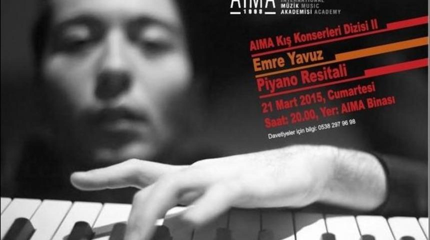 Aima Kış Konserlerinin İkincisi Emre Yavuz İle Ger&ccedil;ekleşiyor